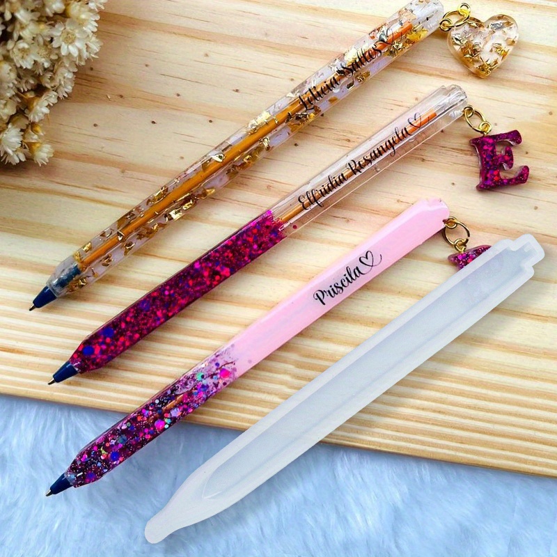 Resin Art Letters - 1set Including 3pcs Handmade Pen Silicone