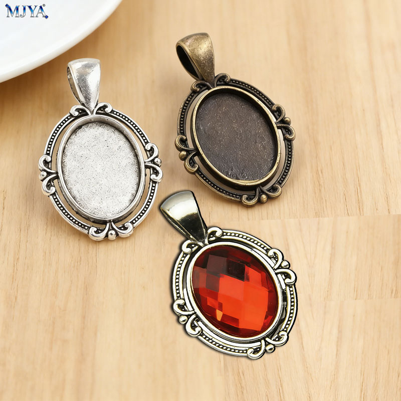 Resin Art Materials Kit - MJYA 10pcs Vintage Pendant Settings Inner
