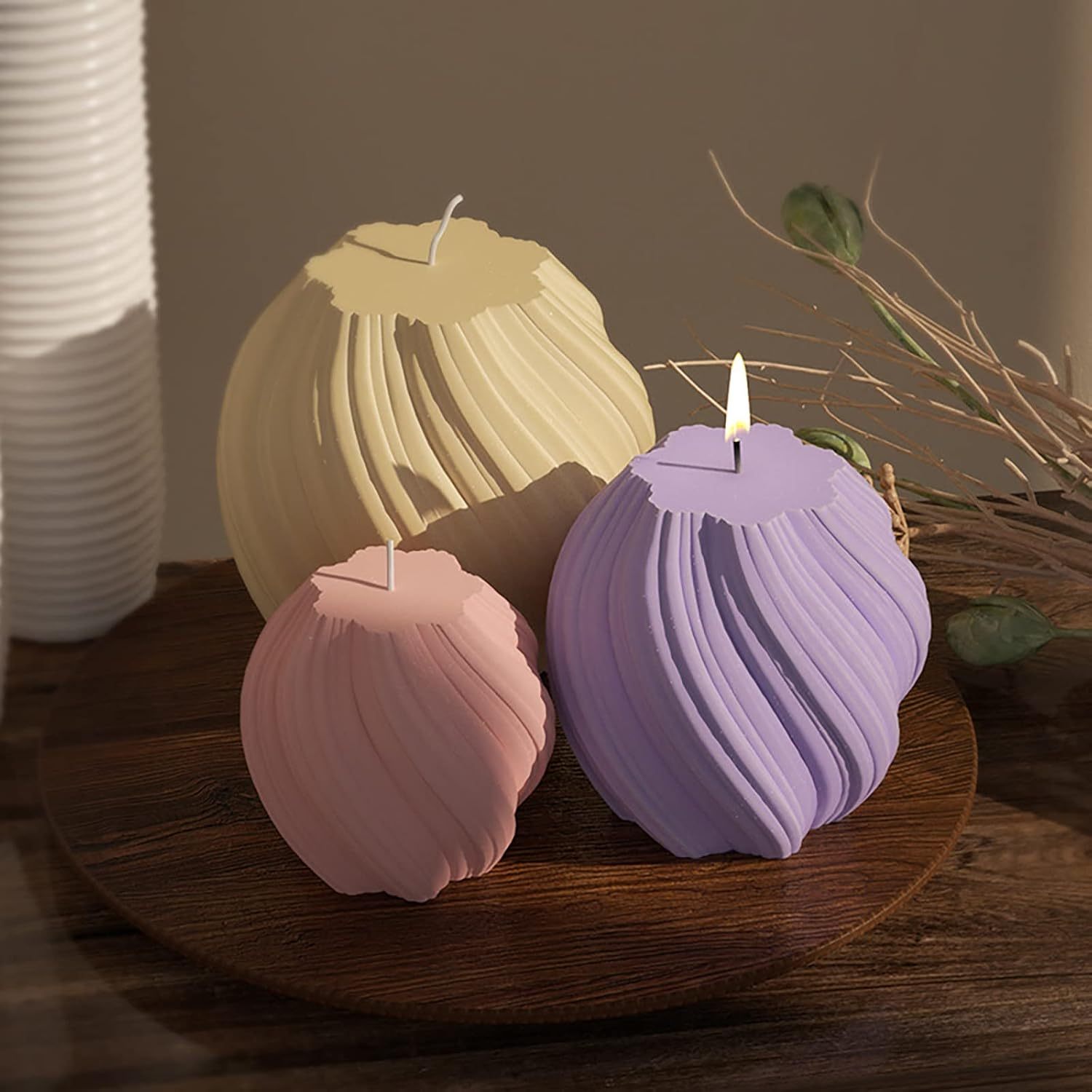 3 Pack Wave Candle Molds - Mul - مراجعة Resin Art Ocean وسعره