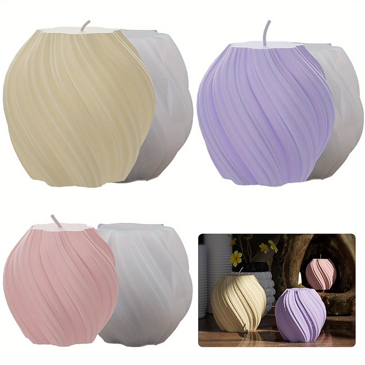 3 Pack Wave Candle Molds - Mul - مراجعة Resin Art Ocean وسعره