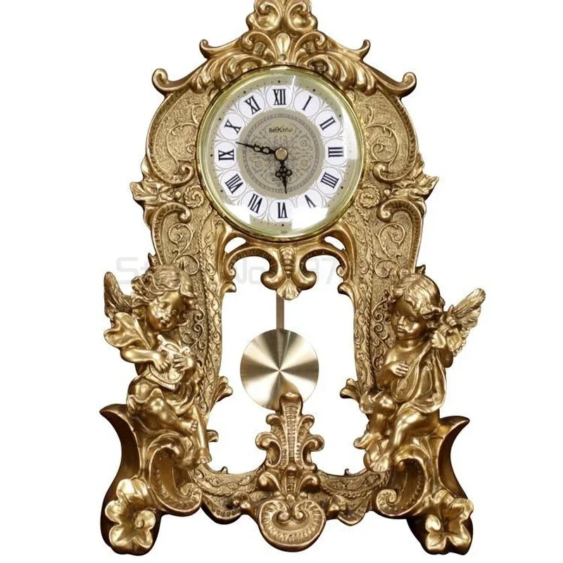 Angel Pendulum Clock for Home  - مراجعة Resin Art Clock وسعره