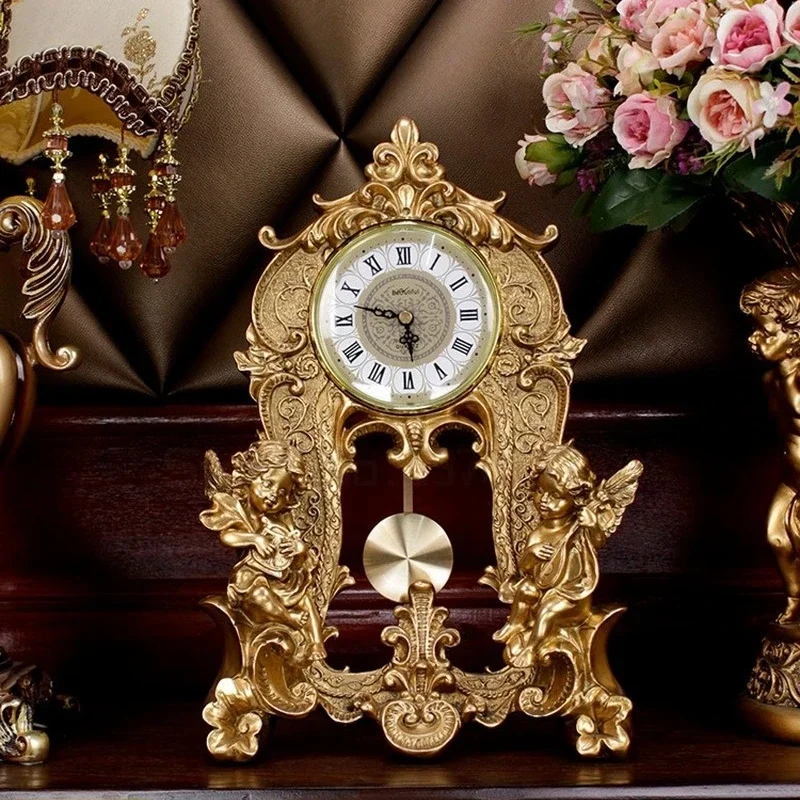 Angel Pendulum Clock for Home  - مراجعة Resin Art Clock وسعره