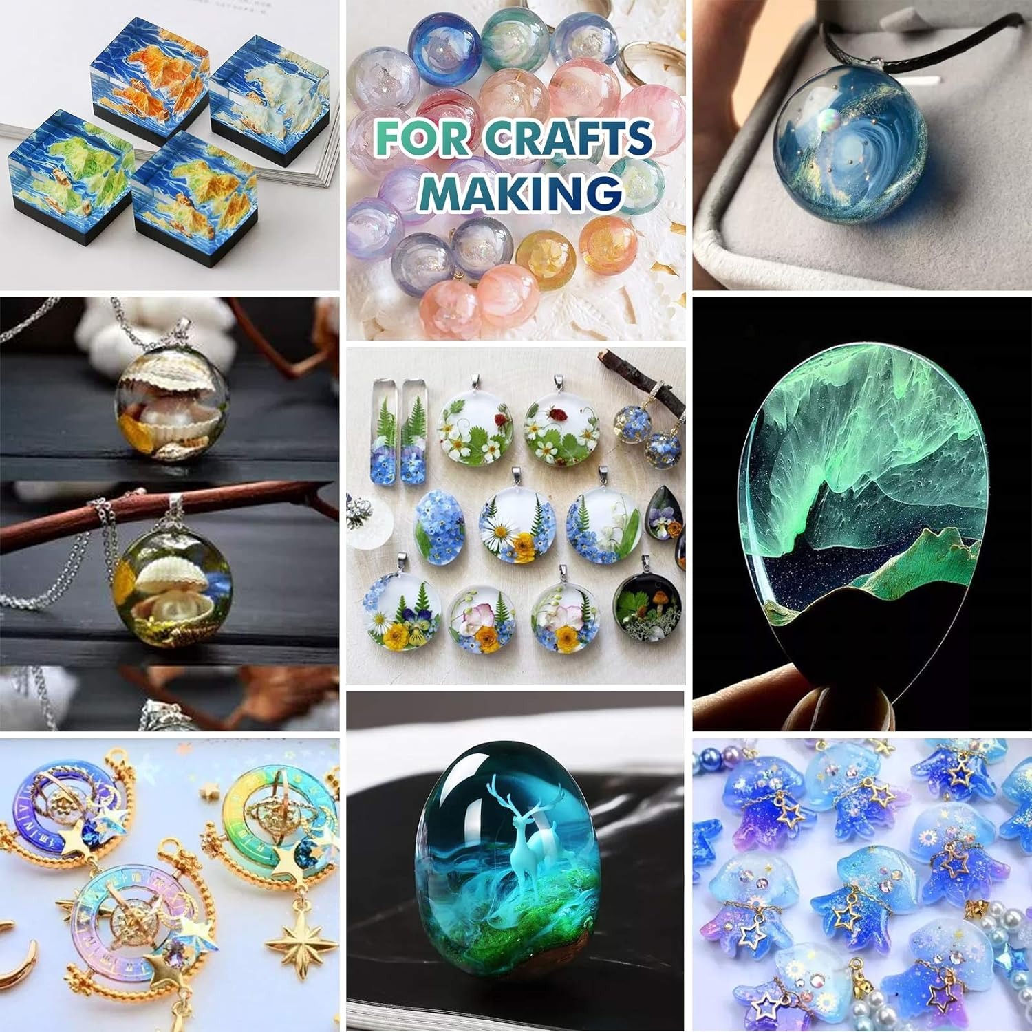 300g UV Resin Clear,Hard,Upgra - مراجعة Resin Art Letters وسعره