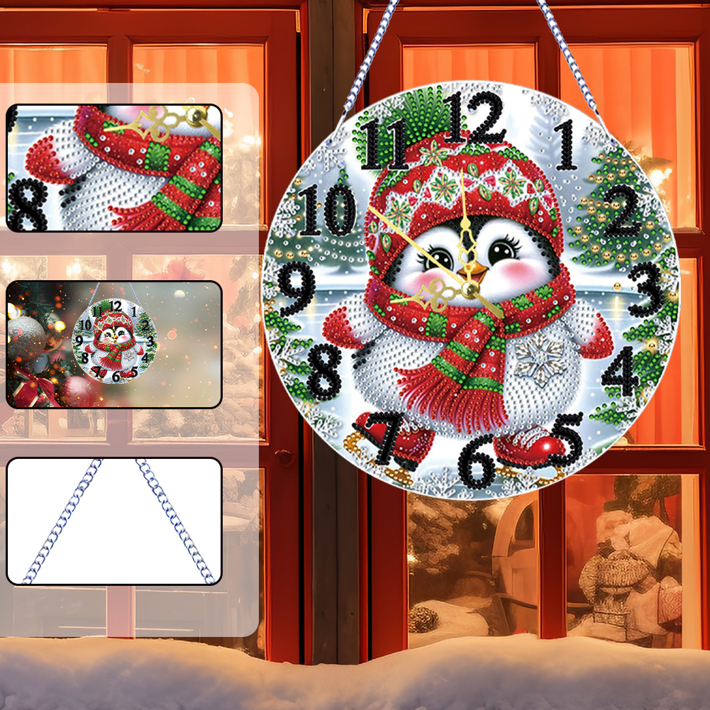 2D Flat DIY Xmas Diamond Paint - مراجعة Resin Art Clock وسعره