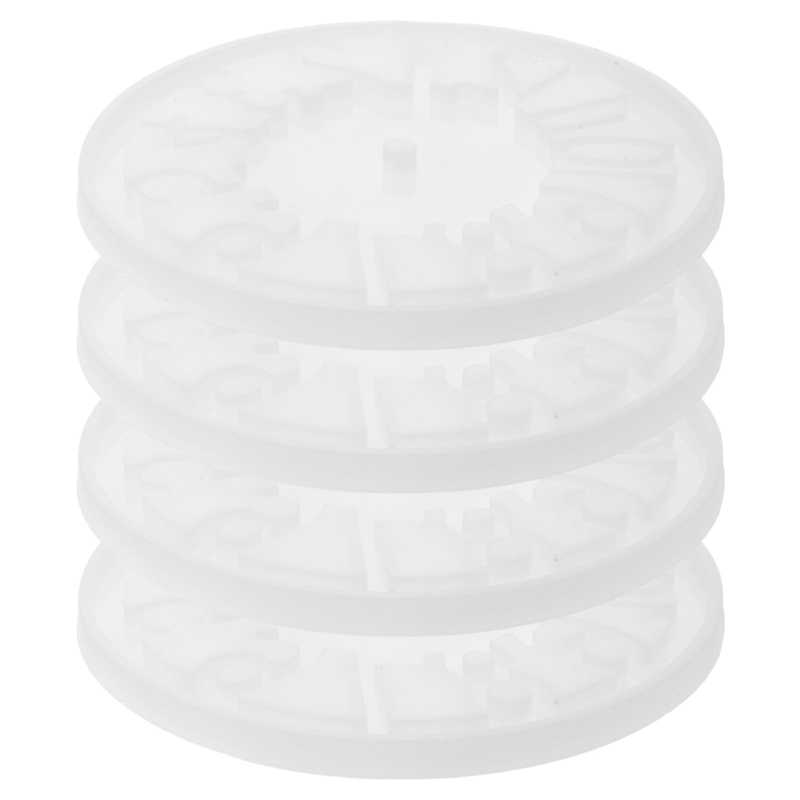 4Pcs Hollow Clock Silicone Mol - مراجعة Resin Art Clock وسعره