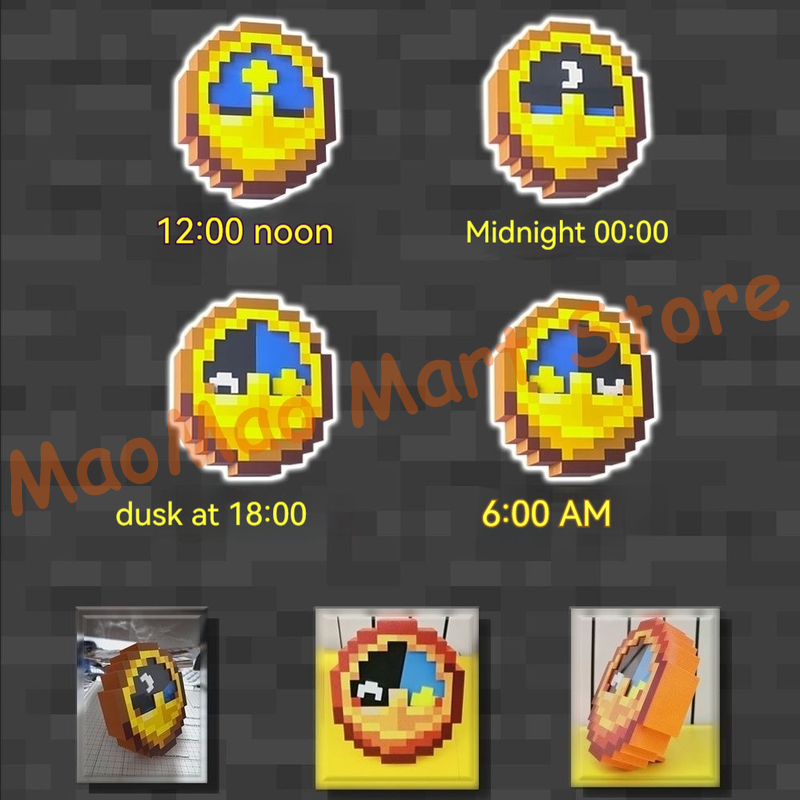 Chic Retro Pixel Art Style Sun - مراجعة Resin Art Clock وسعره