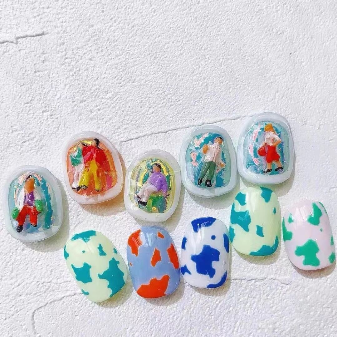 100pcs Wholesale Anime Worker  - مراجعة Resin Art Design Images وسعره