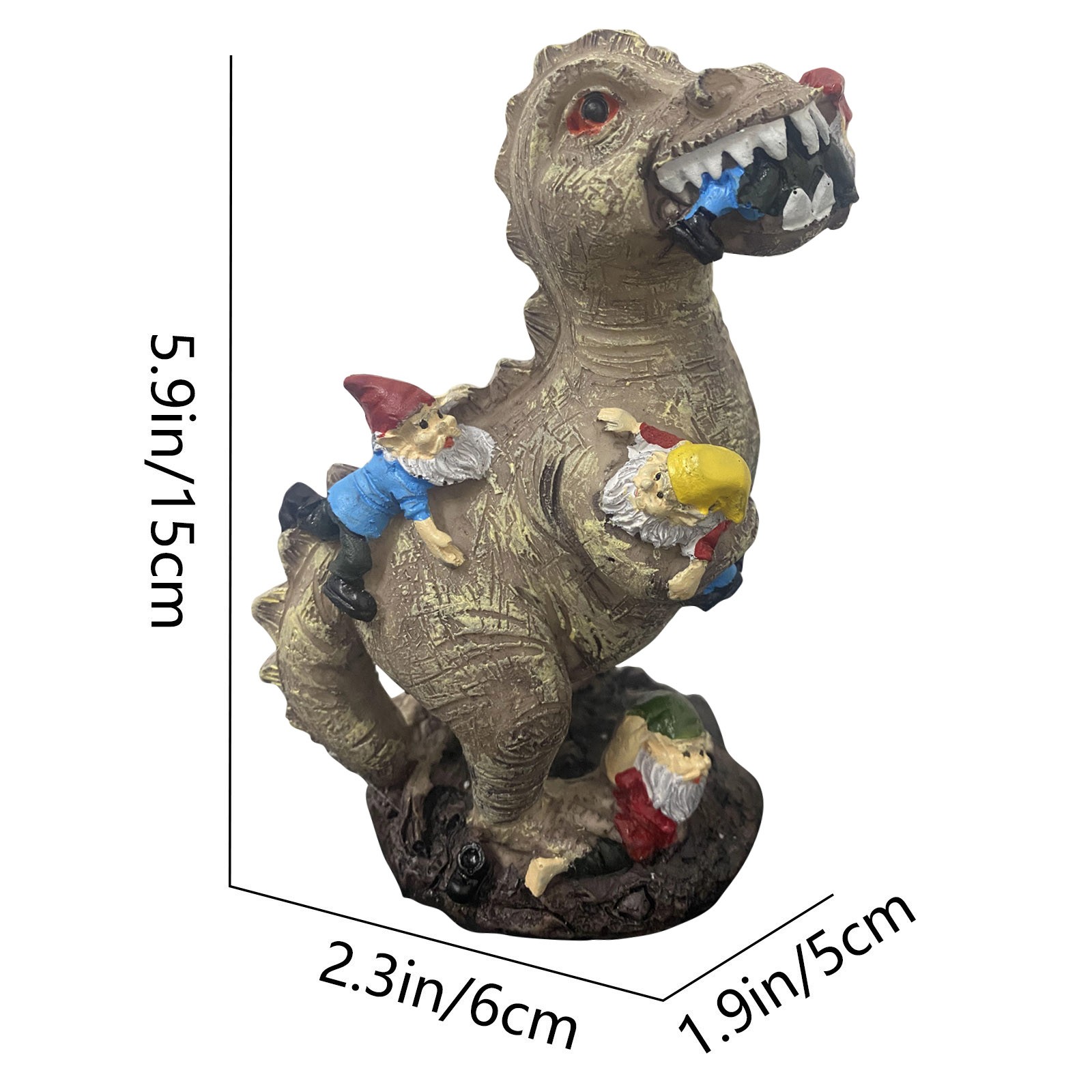Mischievous Dinosaur Garden Ea - مراجعة Resin Art Decor وسعره