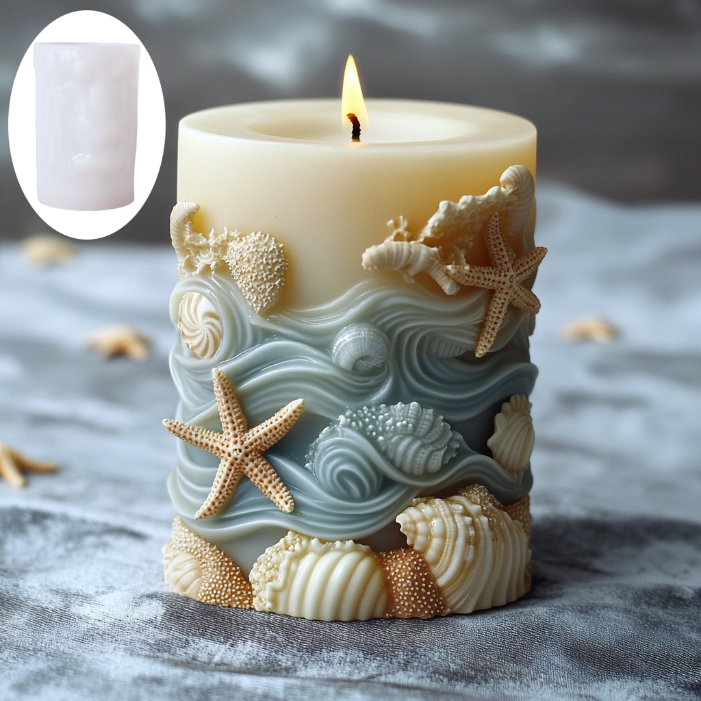 DIY Ocean style relief cylindr - مراجعة Resin Art Ocean وسعره