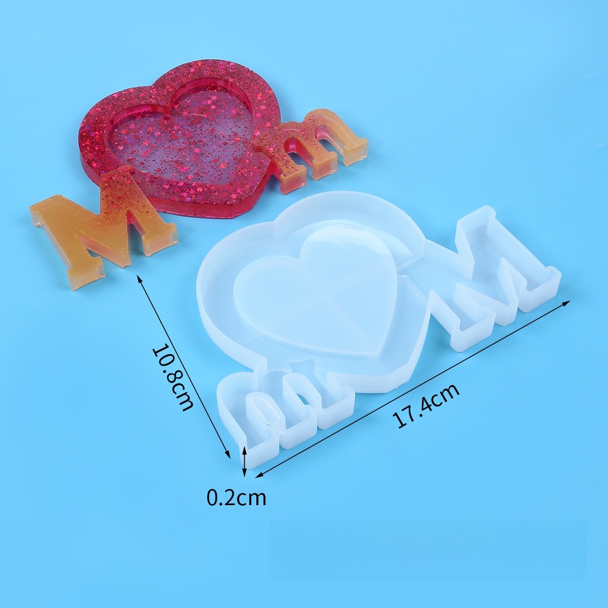 Letter Mm Epoxy Resin Silicone - مراجعة Resin Art Letters وسعره
