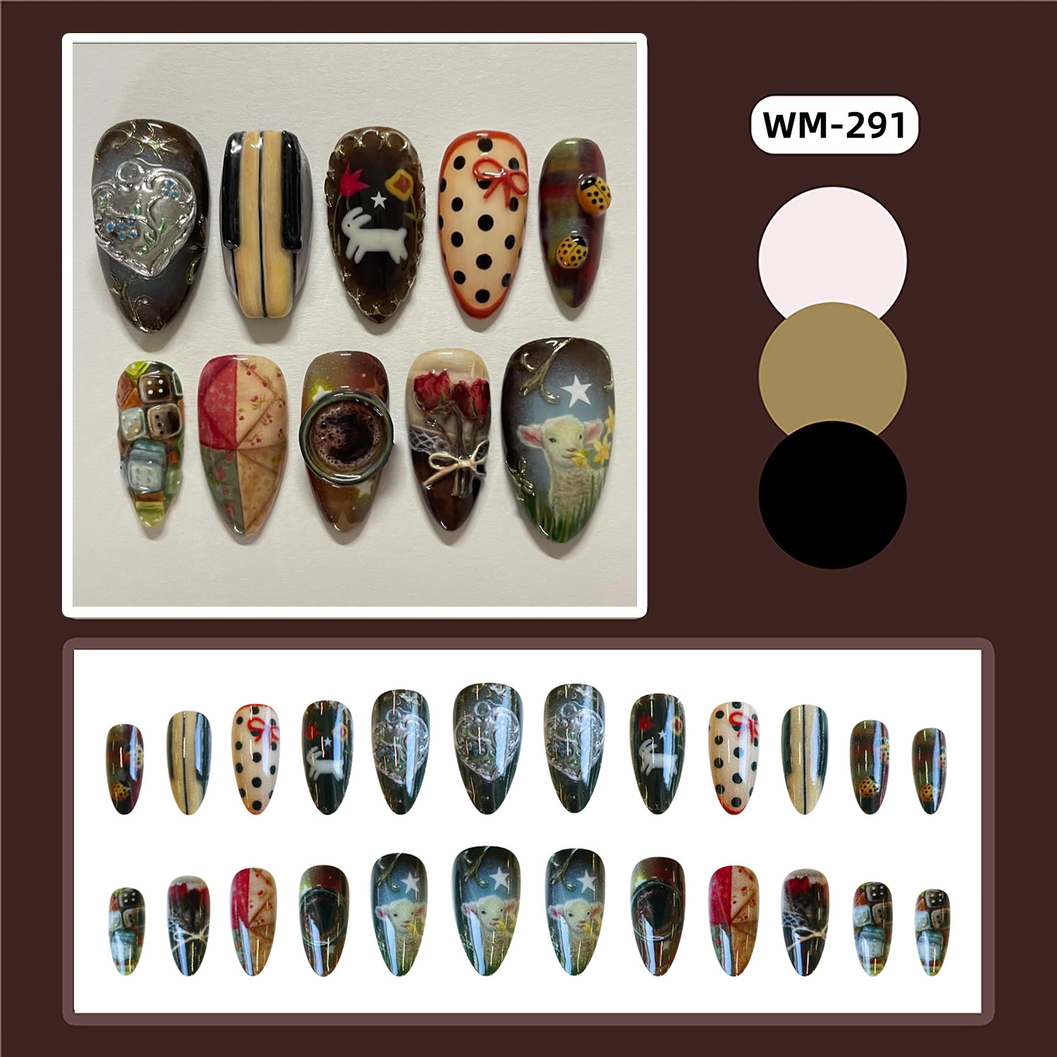 24pcs Vintage Country Style Fa - مراجعة Resin Art Ocean وسعره
