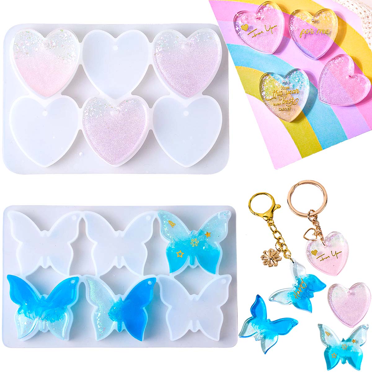 Six-hole with Holes Earring Si - مراجعة Resin Art Letters وسعره