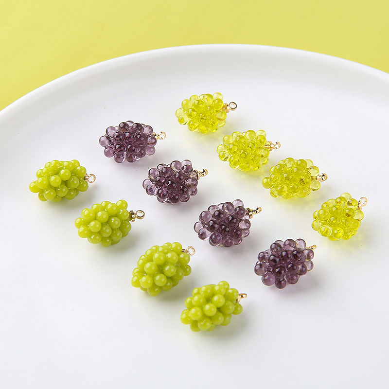 6pcs Cute Little Grapes Resin  - مراجعة Resin Art Materials Kit وسعره