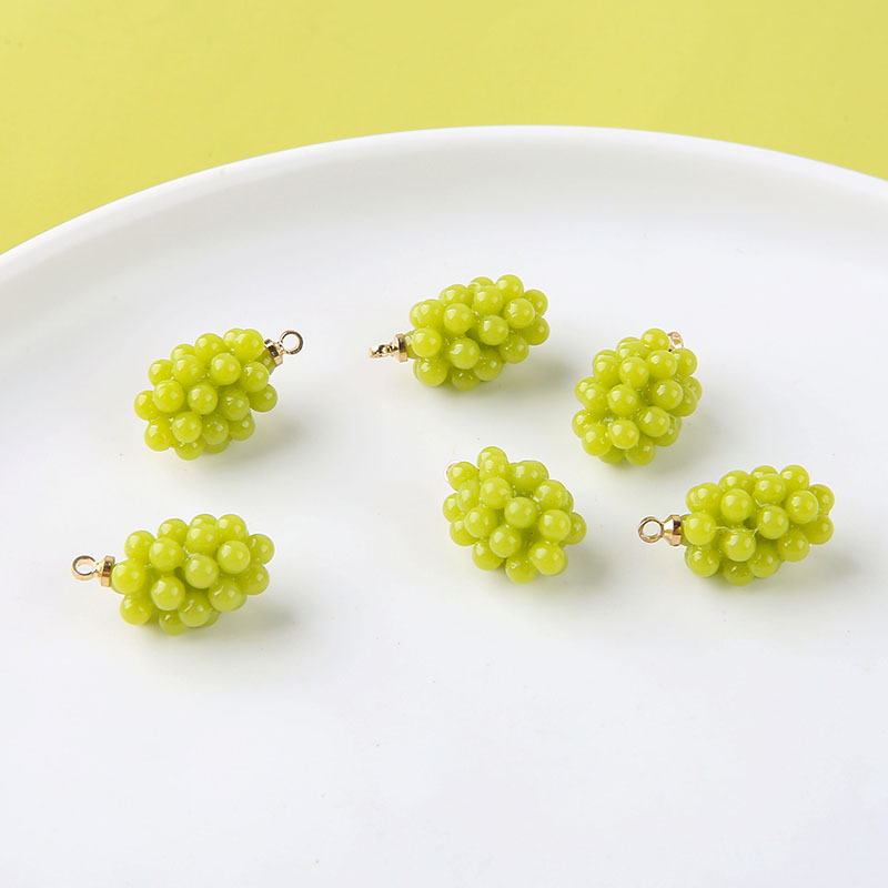 6pcs Cute Little Grapes Resin  - مراجعة Resin Art Materials Kit وسعره