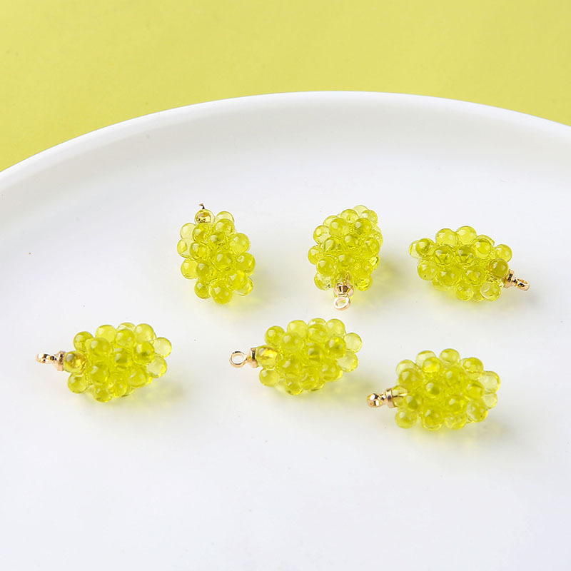 6pcs Cute Little Grapes Resin  - مراجعة Resin Art Materials Kit وسعره
