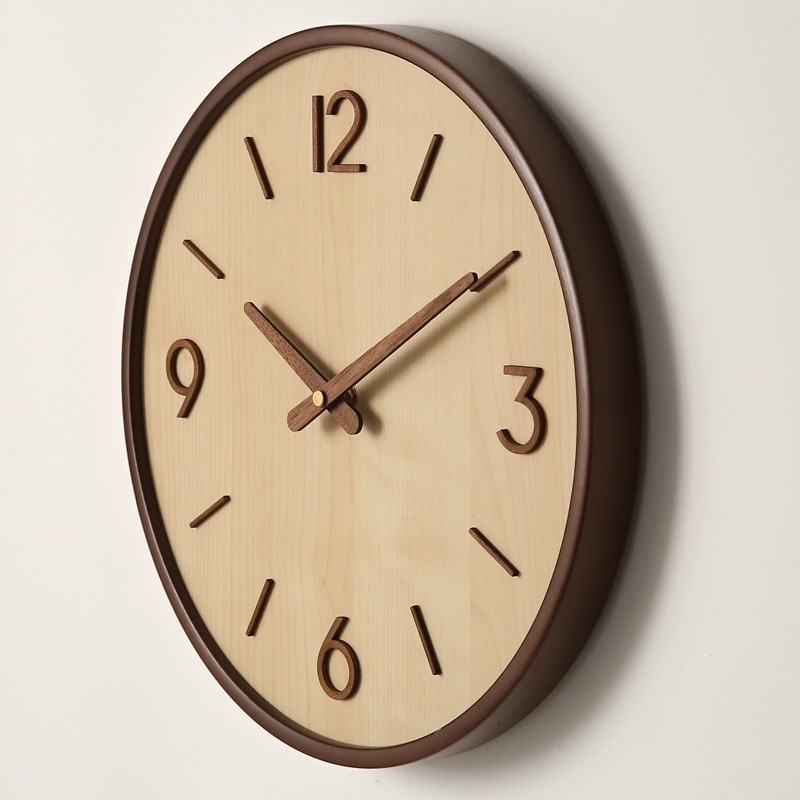 Modern Wooden Silent Art Wall  - مراجعة Resin Art Clock وسعره