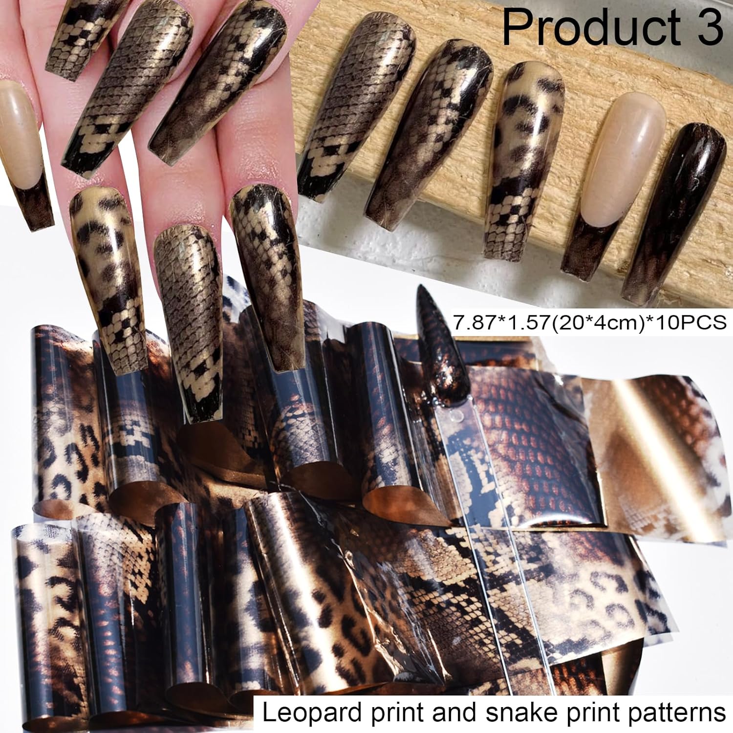 60pcs Nail Art Transfer Foils  - مراجعة Resin Art Design Images وسعره