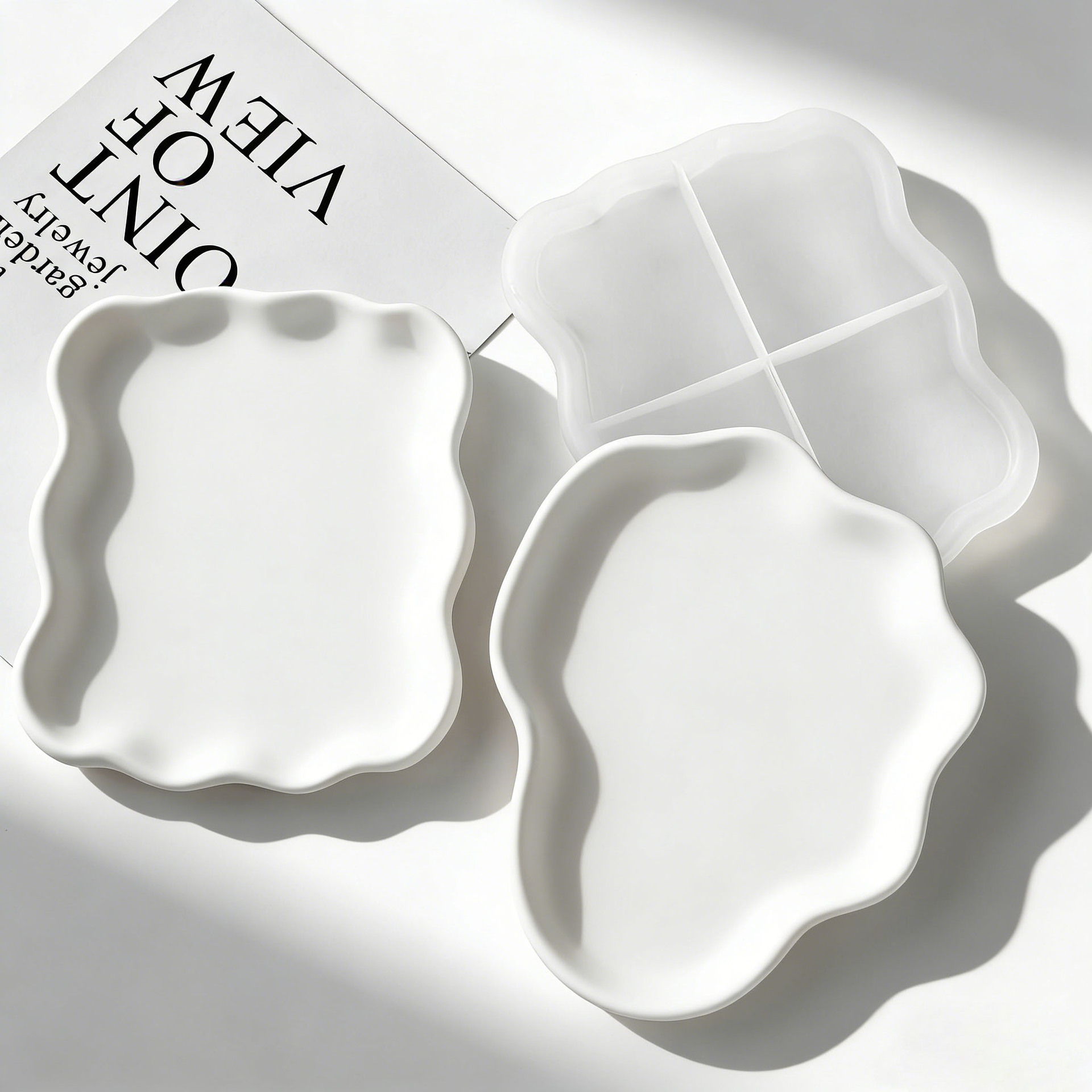 DIY Geometric Wave Plaster Coa - مراجعة Resin Art Ocean وسعره