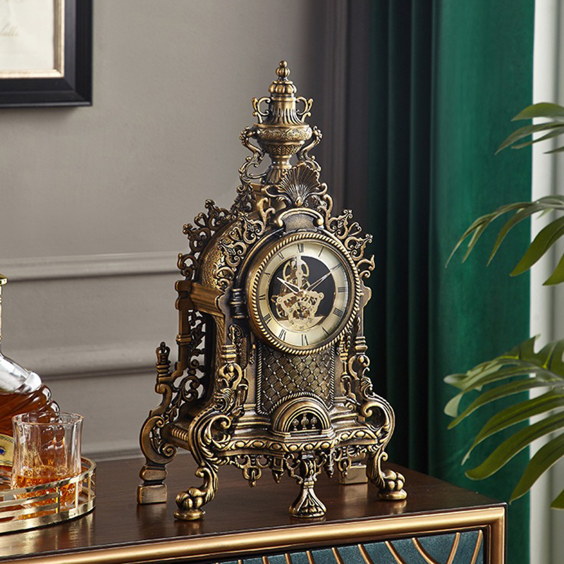 Large Creative Retro Table clo - مراجعة Resin Art Clock وسعره