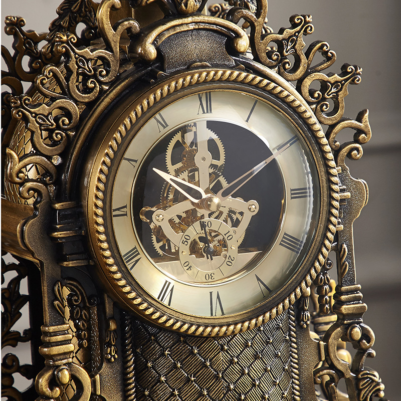 Large Creative Retro Table clo - مراجعة Resin Art Clock وسعره