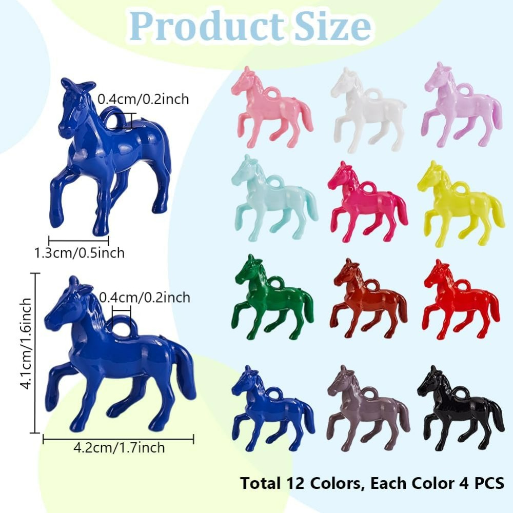 48pcs Opaque Acrylic Pendants  - مراجعة Resin Art Materials Kit وسعره