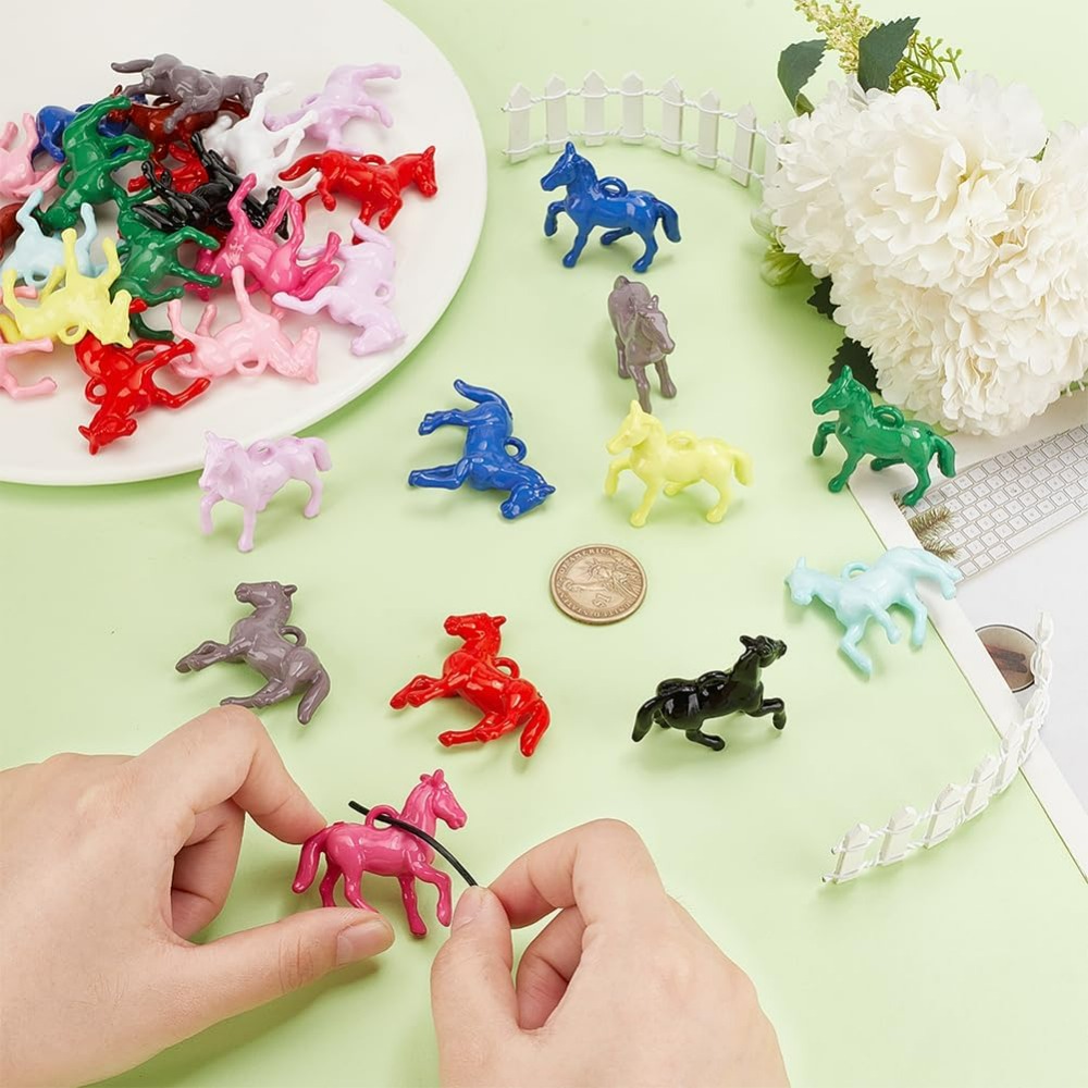 48pcs Opaque Acrylic Pendants  - مراجعة Resin Art Materials Kit وسعره