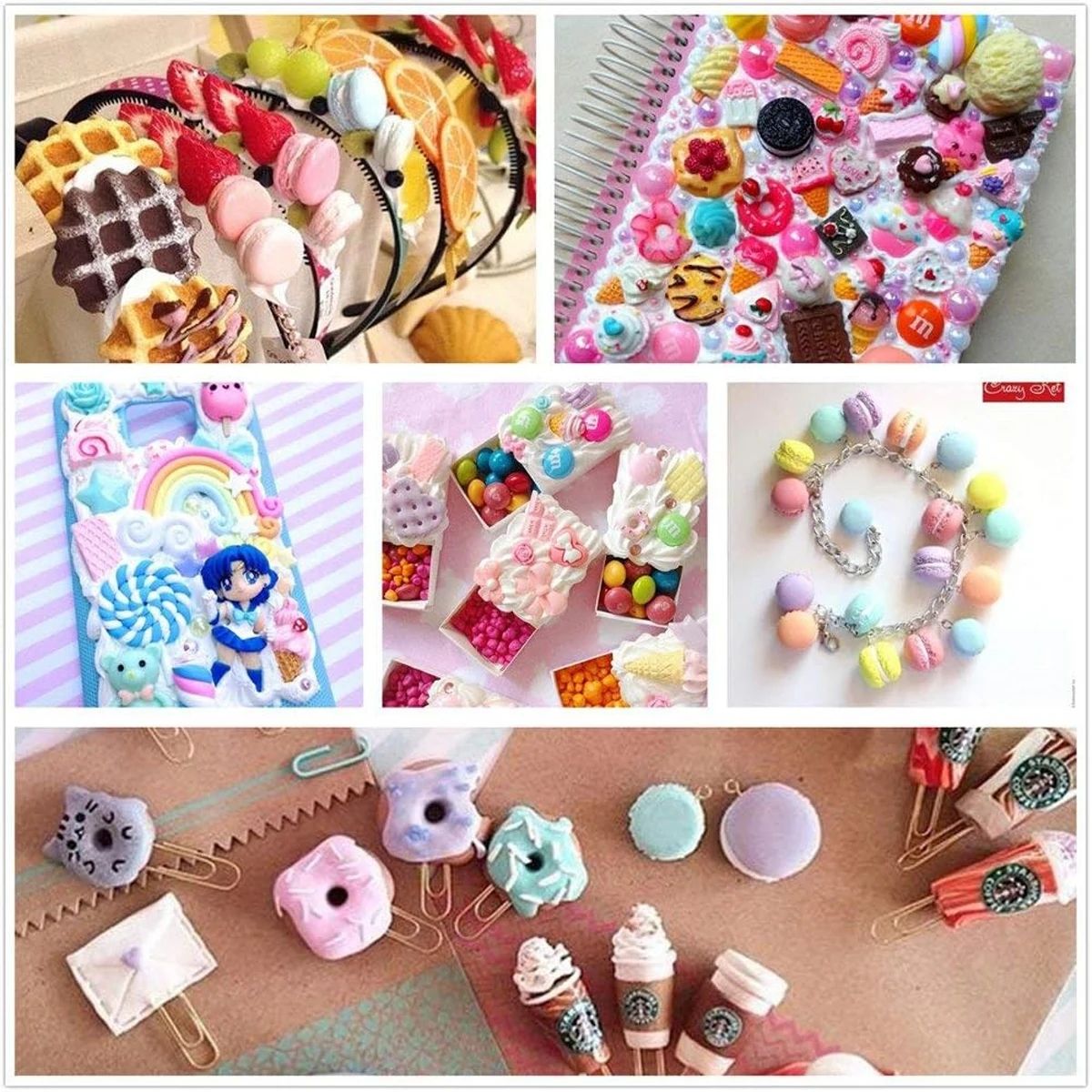 30pcs Random Candy Slime Charm - مراجعة Resin Art Materials Kit وسعره