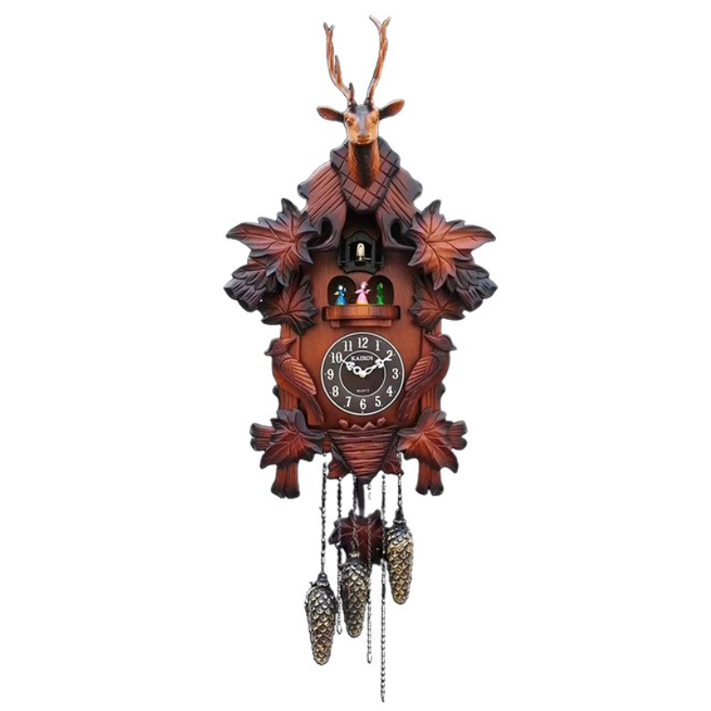Cuckoo Wall Clock Solid Wood C - مراجعة Resin Art Clock وسعره