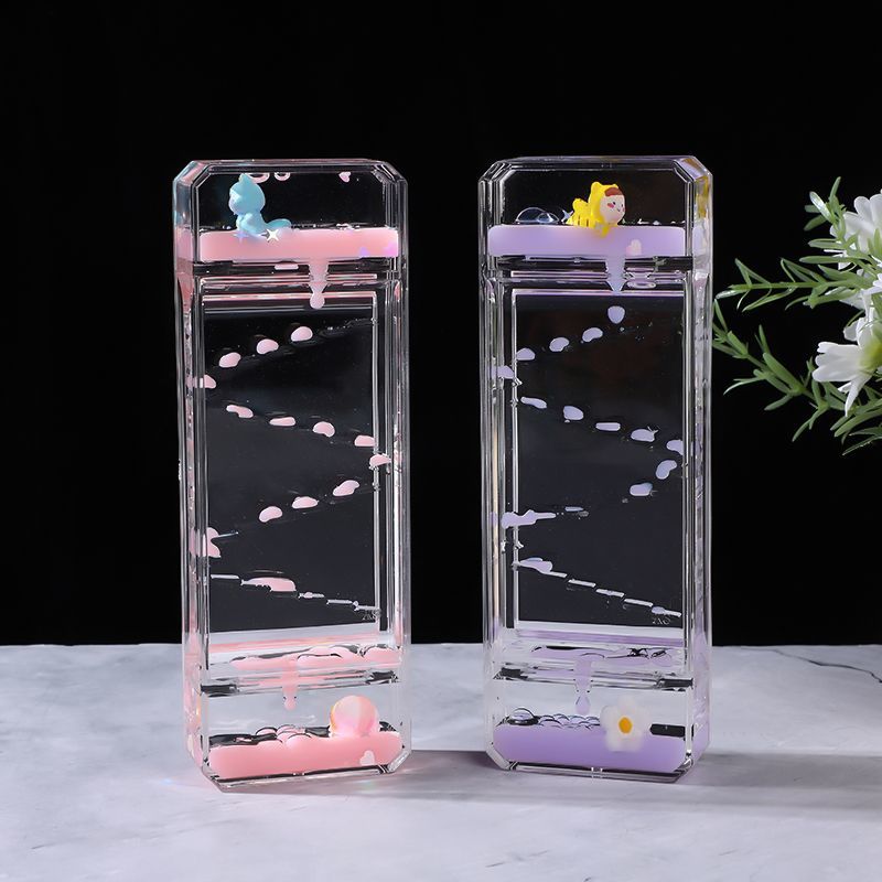 Creative cute slide oil leak d - مراجعة Resin Art Clock وسعره