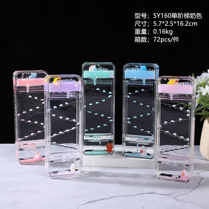 Creative cute slide oil leak d - مراجعة Resin Art Clock وسعره