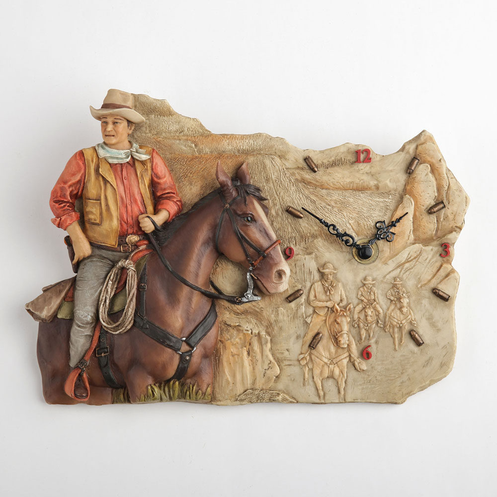 Vintage Western Cowboy Horse R - مراجعة Resin Art Clock وسعره