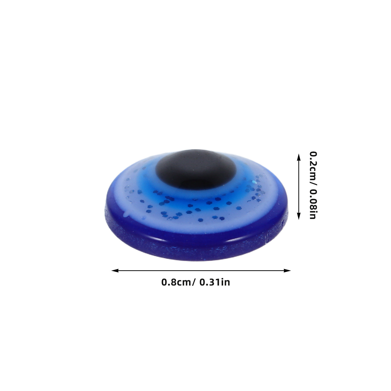 100Pcs Evil Eye Resin Flatback - مراجعة Resin Art Design Keychain وسعره