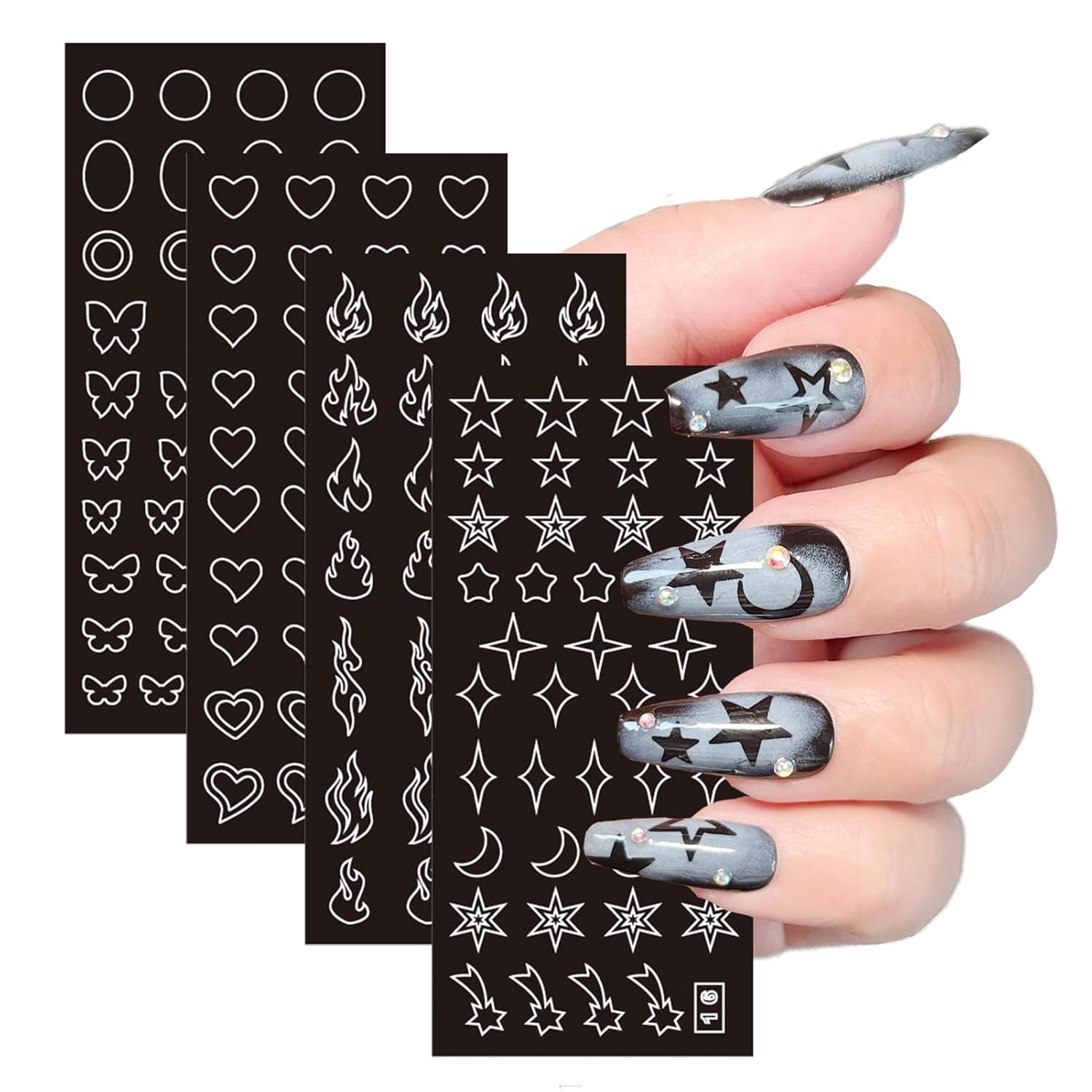 154 Designs Nail Art Stencils  - مراجعة Resin Art Design Images وسعره