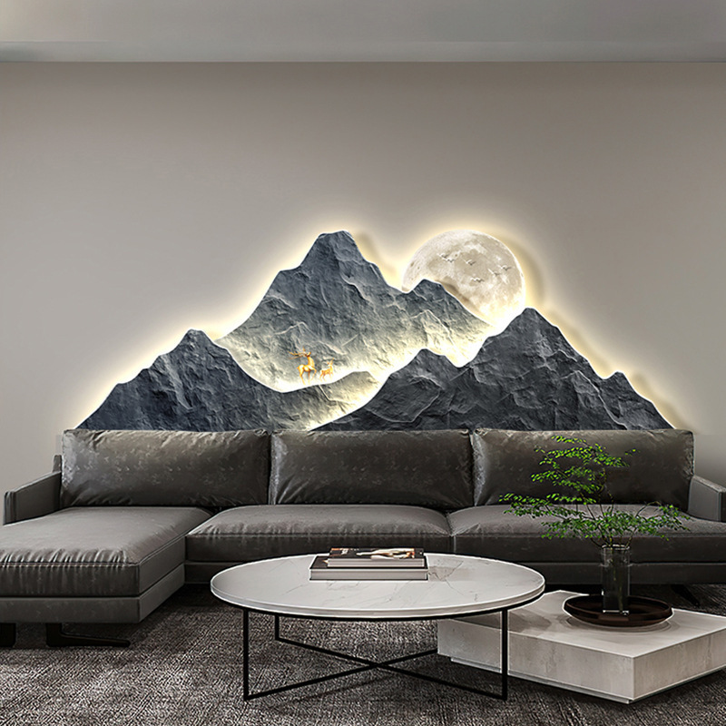 Modern Living room background  - مراجعة Background Resin Art وسعره