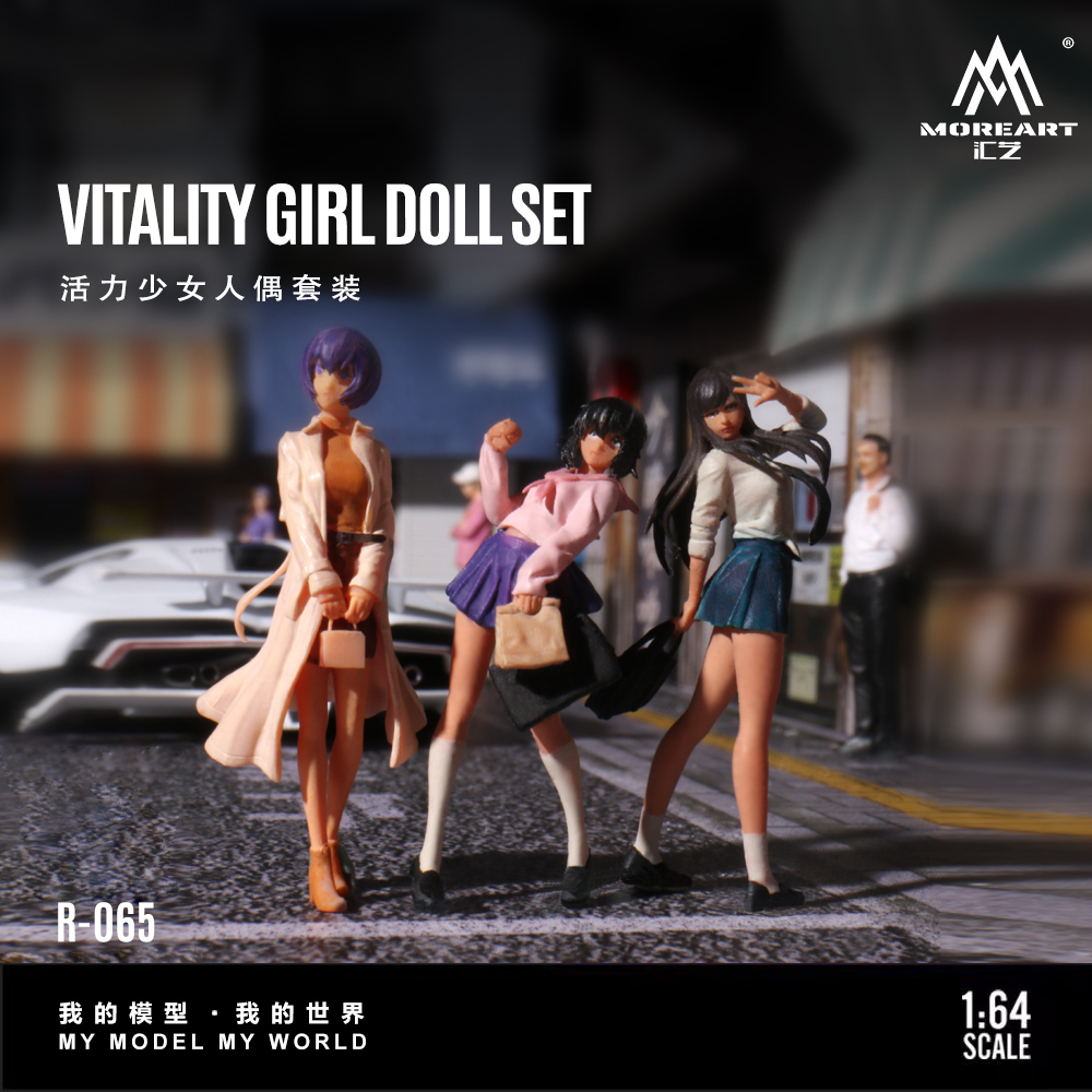 More Art 1:64 Dynamic Girl Dol - مراجعة Resin Art Decor وسعره
