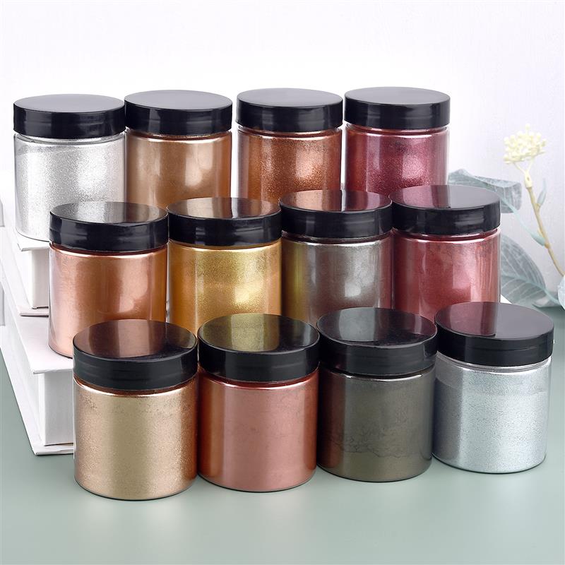 50g Shimmer Metallic Gold Silv - مراجعة Resin Art Letters وسعره