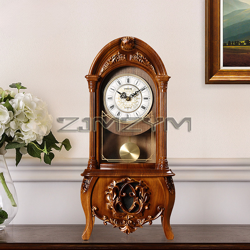 Pendulum Tabletop Clock Wood D - مراجعة Resin Art Clock وسعره