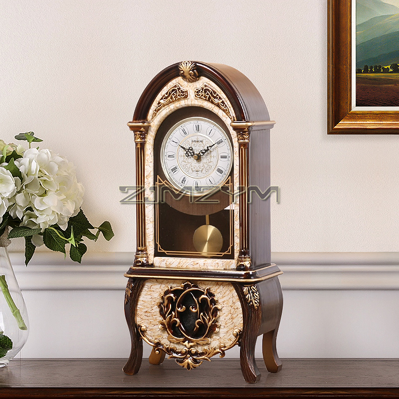 Pendulum Tabletop Clock Wood D - مراجعة Resin Art Clock وسعره