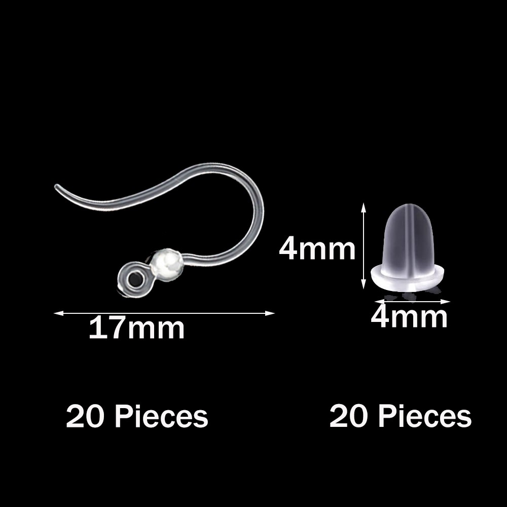 40pcs Clear Plastic Earring Ho - مراجعة Resin Art Materials Kit وسعره