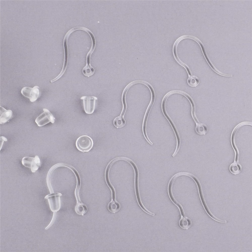 40pcs Clear Plastic Earring Ho - مراجعة Resin Art Materials Kit وسعره