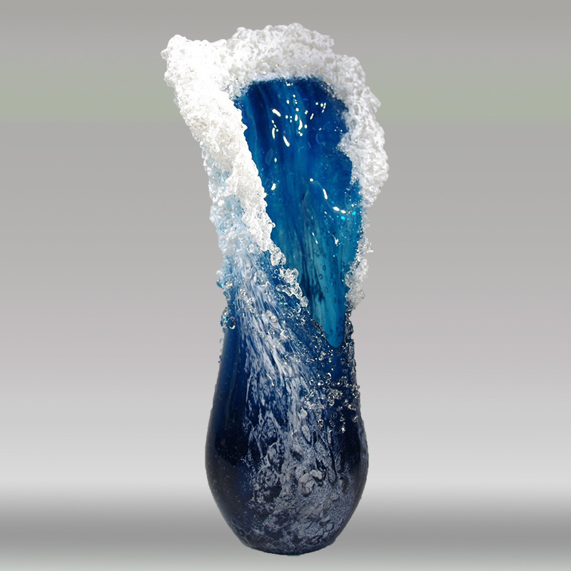 Wave Pattern Resin Vase Craft, - مراجعة Resin Art Ocean وسعره