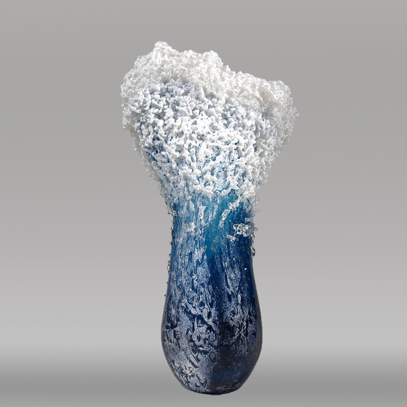 Wave Pattern Resin Vase Craft, - مراجعة Resin Art Ocean وسعره