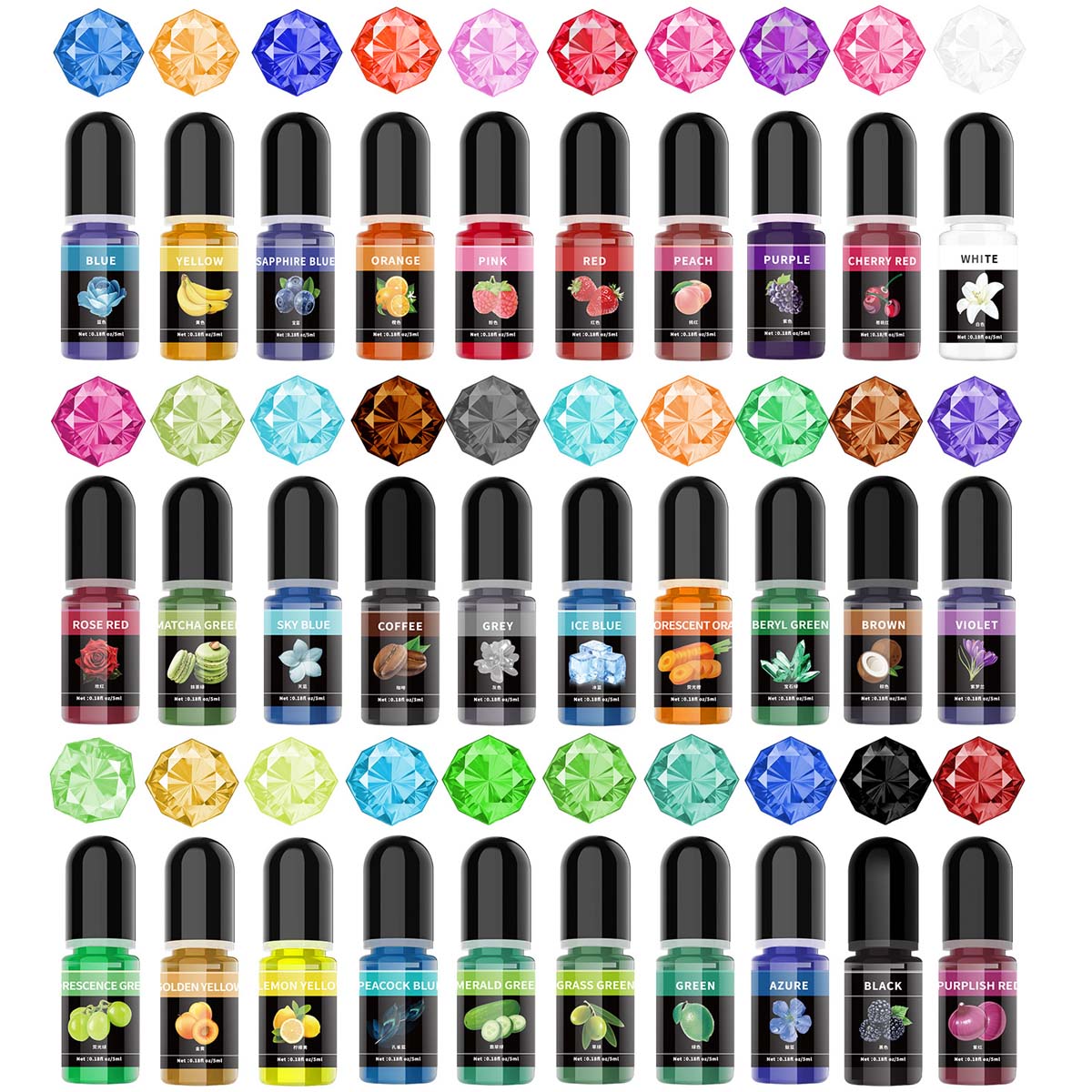 5ml/Bottle Epoxy Resin Pigment - مراجعة Resin Art Letters وسعره