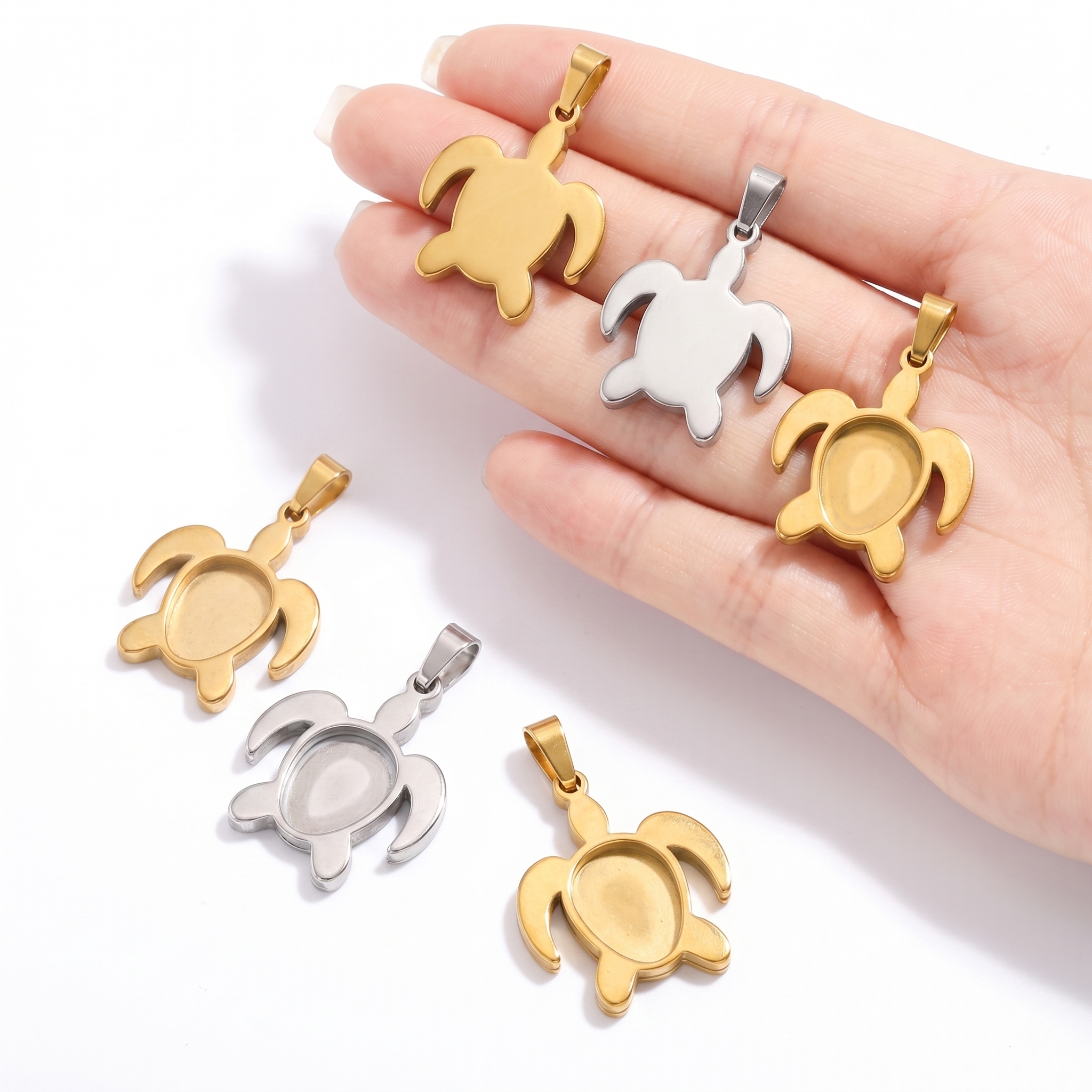5pcs Stainless Steel Turtle Pe - مراجعة Resin Art Materials Kit وسعره
