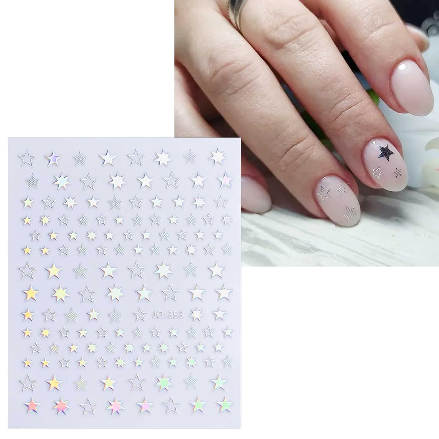 12 Sheets Aurora Holographic N - مراجعة Resin Art Design Images وسعره