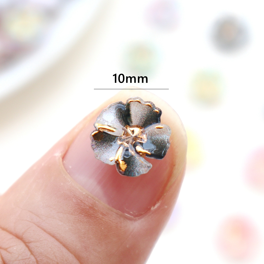 30pcs Mini Resin Flower Caboch - مراجعة Resin Art Decor وسعره