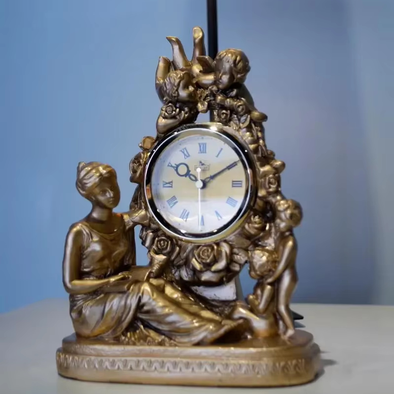 Retro European Resin Table Clo - مراجعة Resin Art Clock وسعره