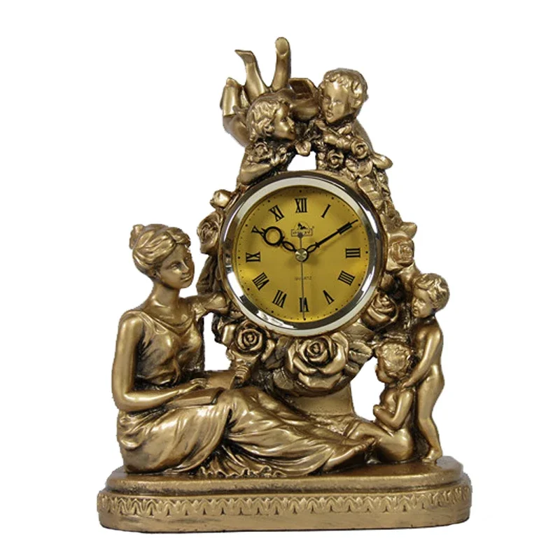 Retro European Resin Table Clo - مراجعة Resin Art Clock وسعره