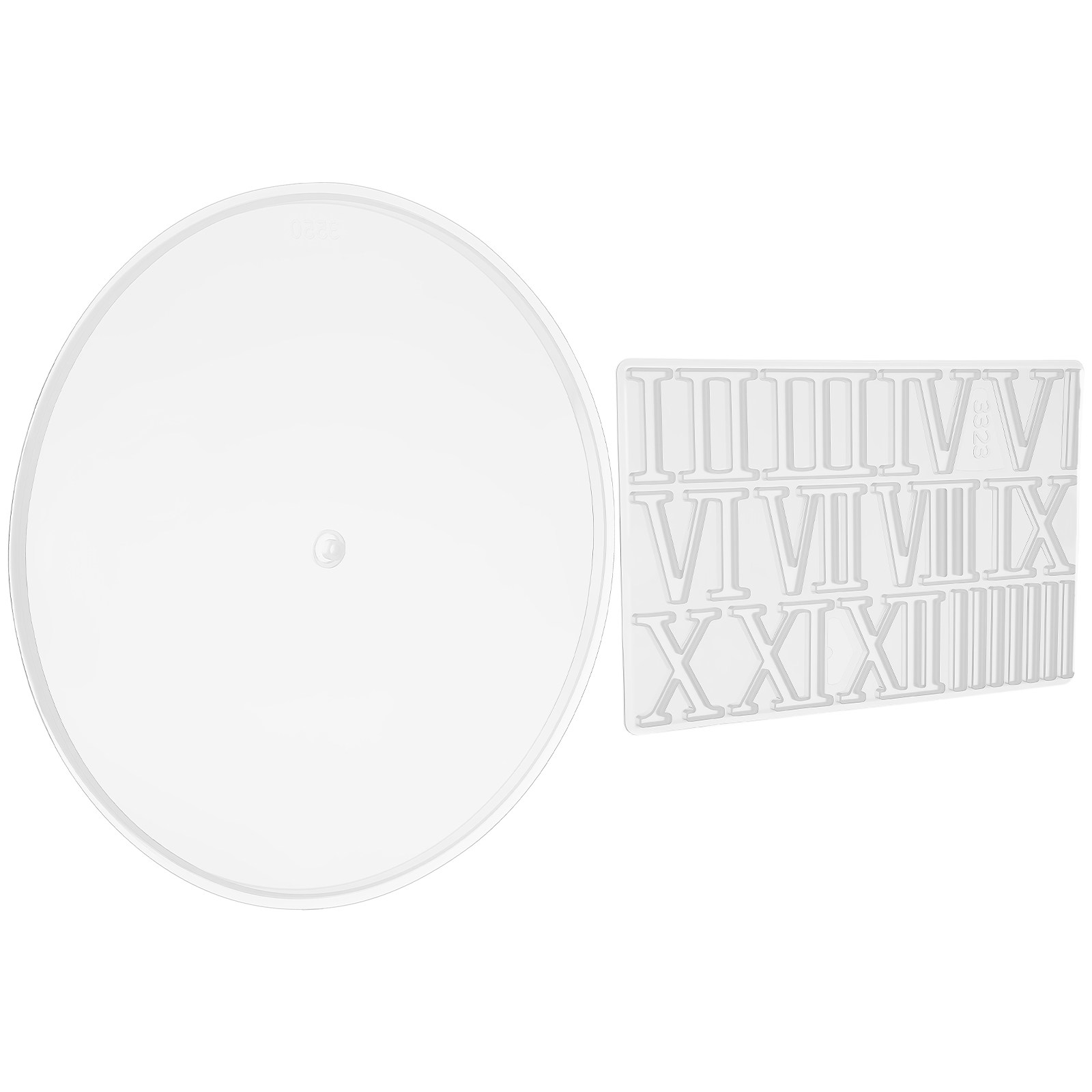 1Set Round Silicone Clock Dial - مراجعة Resin Art Clock وسعره