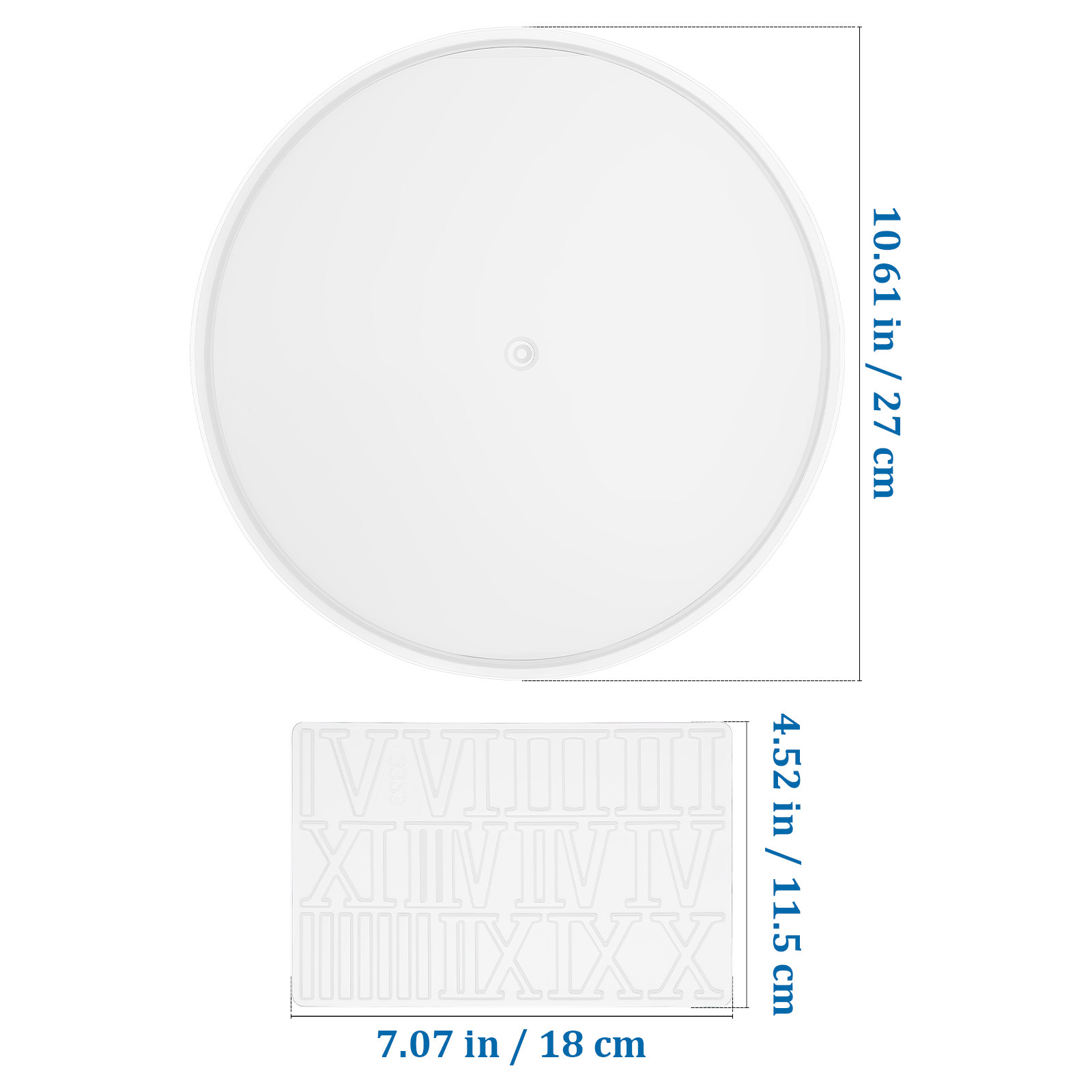 1Set Round Silicone Clock Dial - مراجعة Resin Art Clock وسعره